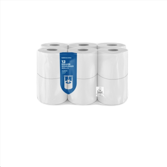 12 U. ROULEAUX HYGIÉNIQUES 2 PLIS 2