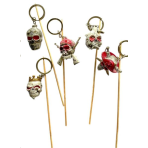 120 pcs PORTE CLEF TETE DE MORT 