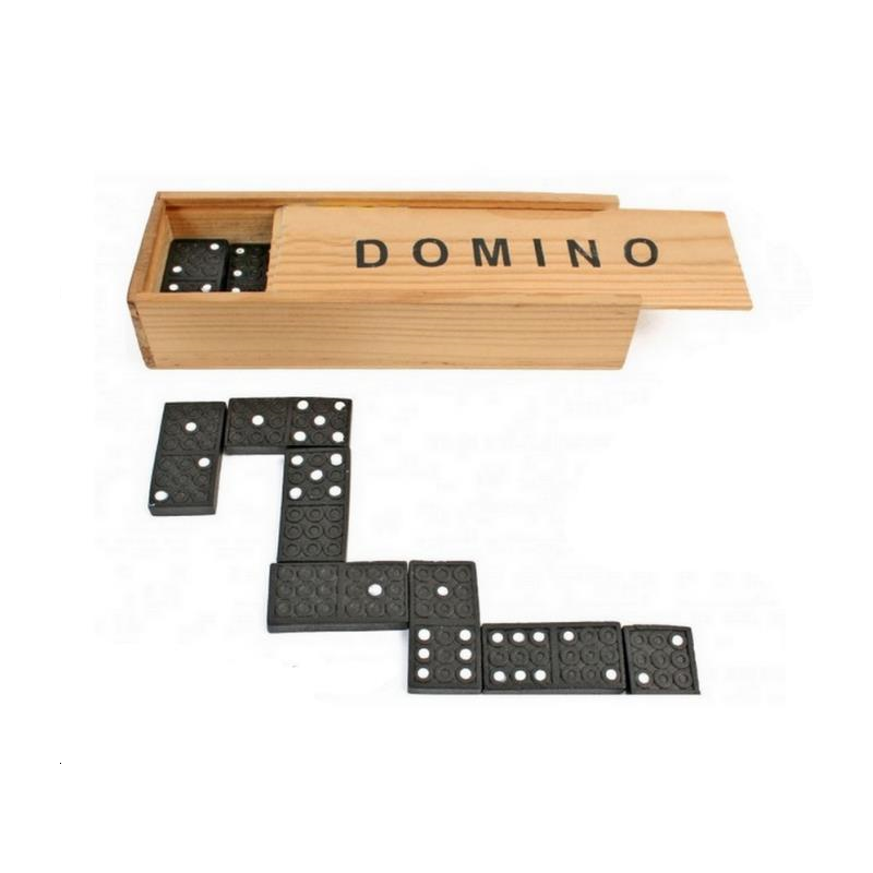 144 pcs JEUX BOIS DOMINOS 15X5X3cm