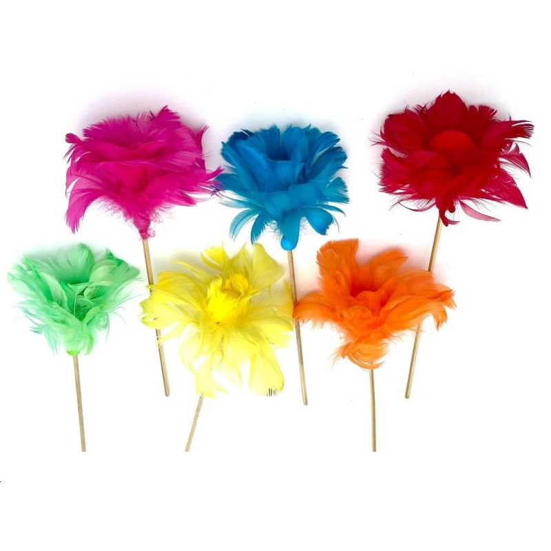 240 Fleurs plume Luxe pique 16 cm