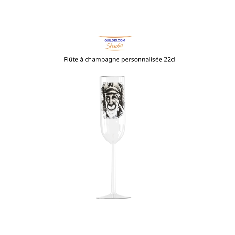 Flûte à champagne 22cl quadrichromi