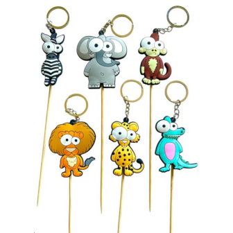 240 pcs Porte clé Animaux gros yeux