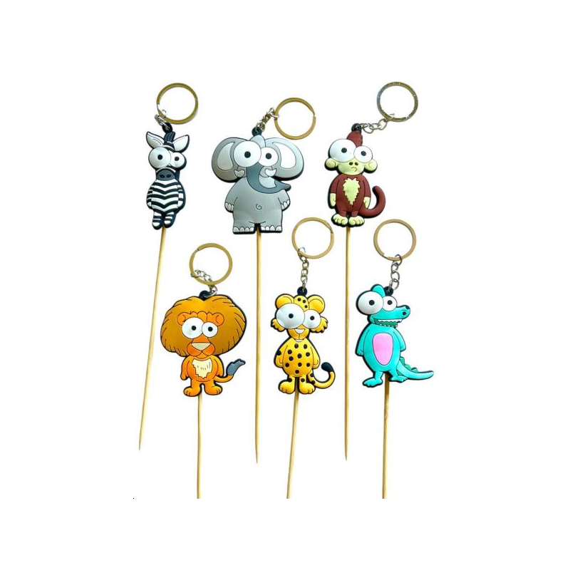 240 pcs Porte clé Animaux gros yeux