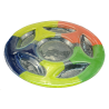6 Assiettes  compartiments en verre