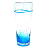 4 Verres tumbler bleu 42CL H 18 CM