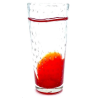 4 Verres Tumbler Rouge 42CL H 18 CM