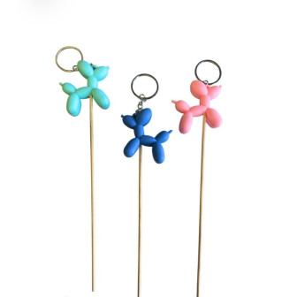 240 pcs Chiens Ballon 3D sur pique