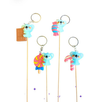 240 pcs Asst Koala 3D sur pique / porte clé