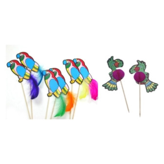 200 pcs  ASST PERROQUET / PIQUE