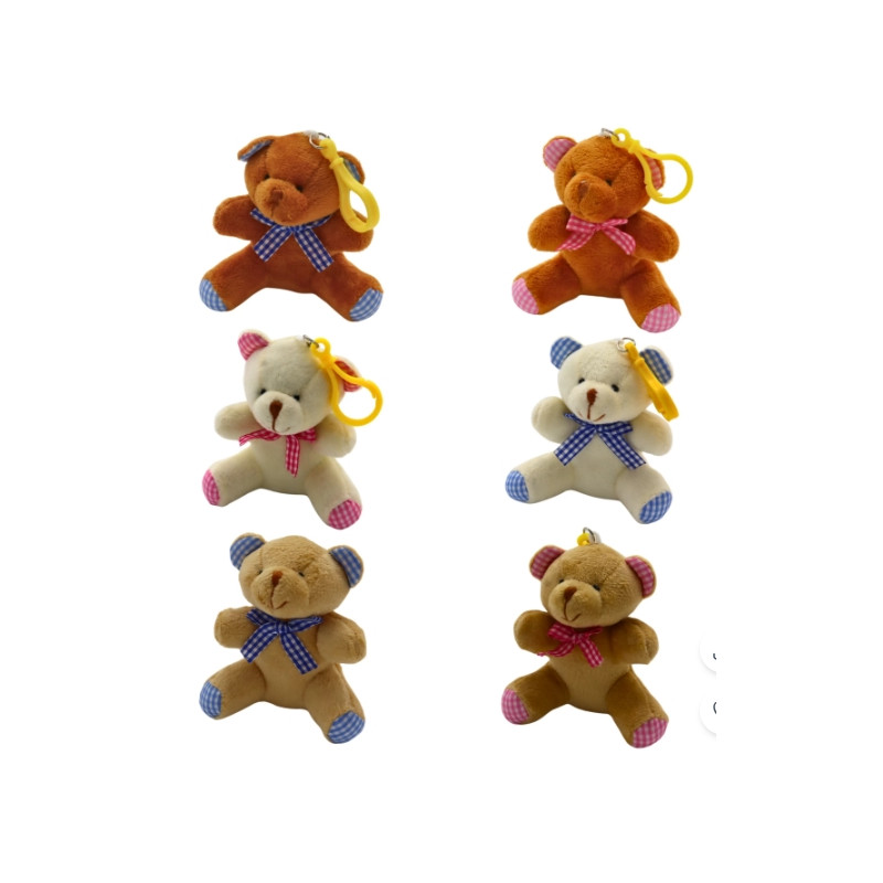 288 pcs Porte-Clé Peluche Ours 10cm