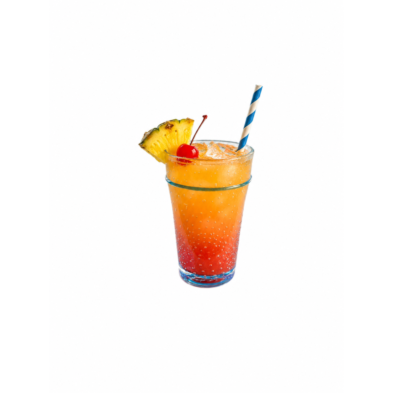 4 Verres tumbler bleu 30cl H14.5cm