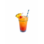 4 Verres tumbler bleu 30cl H14.5cm