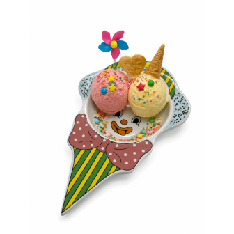 6 pcs ASSIETTE CLOWN ASST