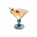 4 Verres reggio pied azur 45cl