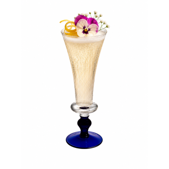 4 Verres tango pied  bleu 26cl