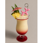 4 Verres Miami 35cl  Rouge