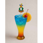 1 Verre reggio bleu ambre 40cl