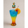 1 Verre reggio bleu ambre 40cl