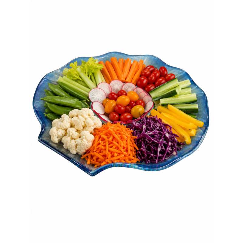 6 pcs Assiette coquille Verre 