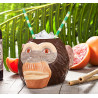 TIKI tête de Singe en céramique 