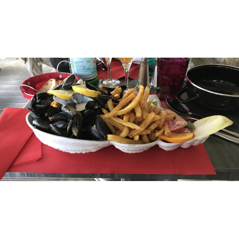 6 PLATS COQUILLAGE BLANC