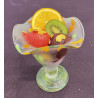 1 Coupe arlequin pied orange 32cl