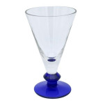 6 Verres vero pied bleu 21cl