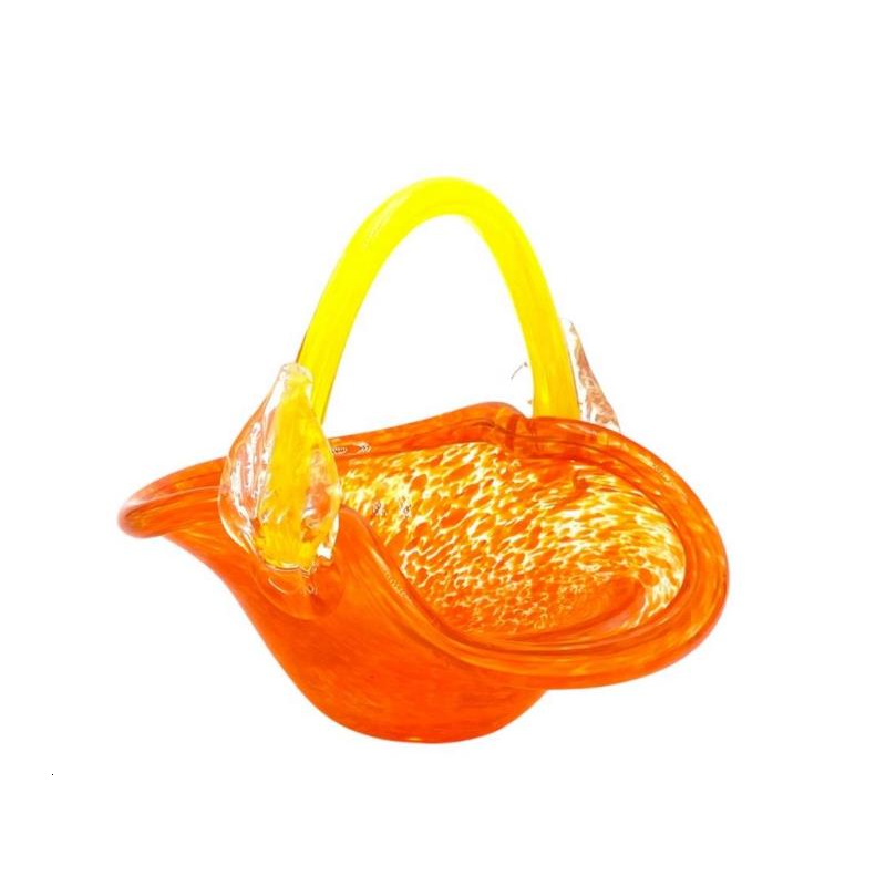 1 Panier orange / jaune 20cl H17cm