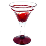 4 Coupes caraïbe rouge 20cl