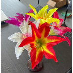300 PCS GRANDES FLEURS pique 15 cm